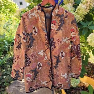 Trimdin Reversible Autumn Tone Tapestry Jacket without size tags